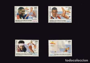 Timbres: G. ECUATORIAL. 165/68 CAMPEONES OLIMPICOS 1992